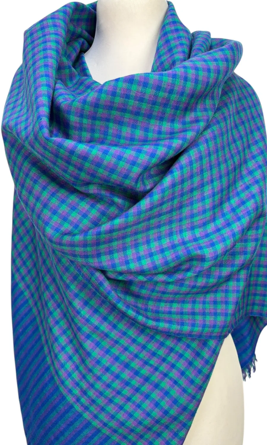 Handgewebter großer Schal aus Pashminawolle - Mohini