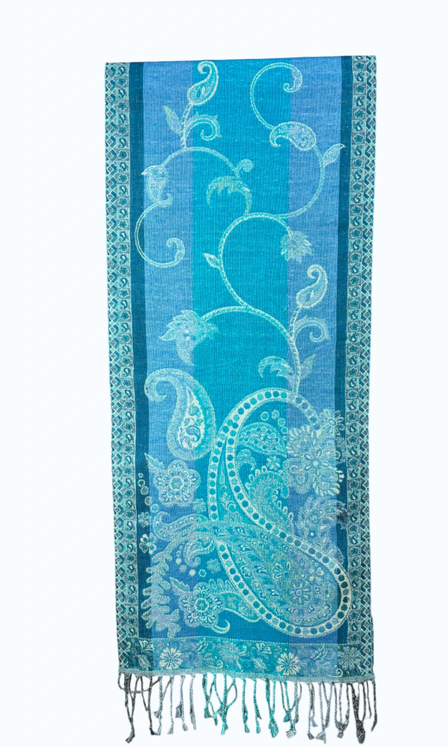 Schmaler Jamawar Schal aus Merinowolle - Mohini - Damen Schal