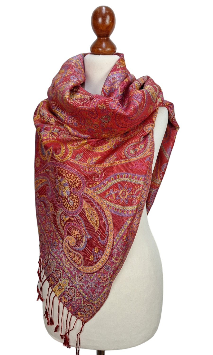 Mohini - großer Seidenschal  mit einzigartigem Muster 