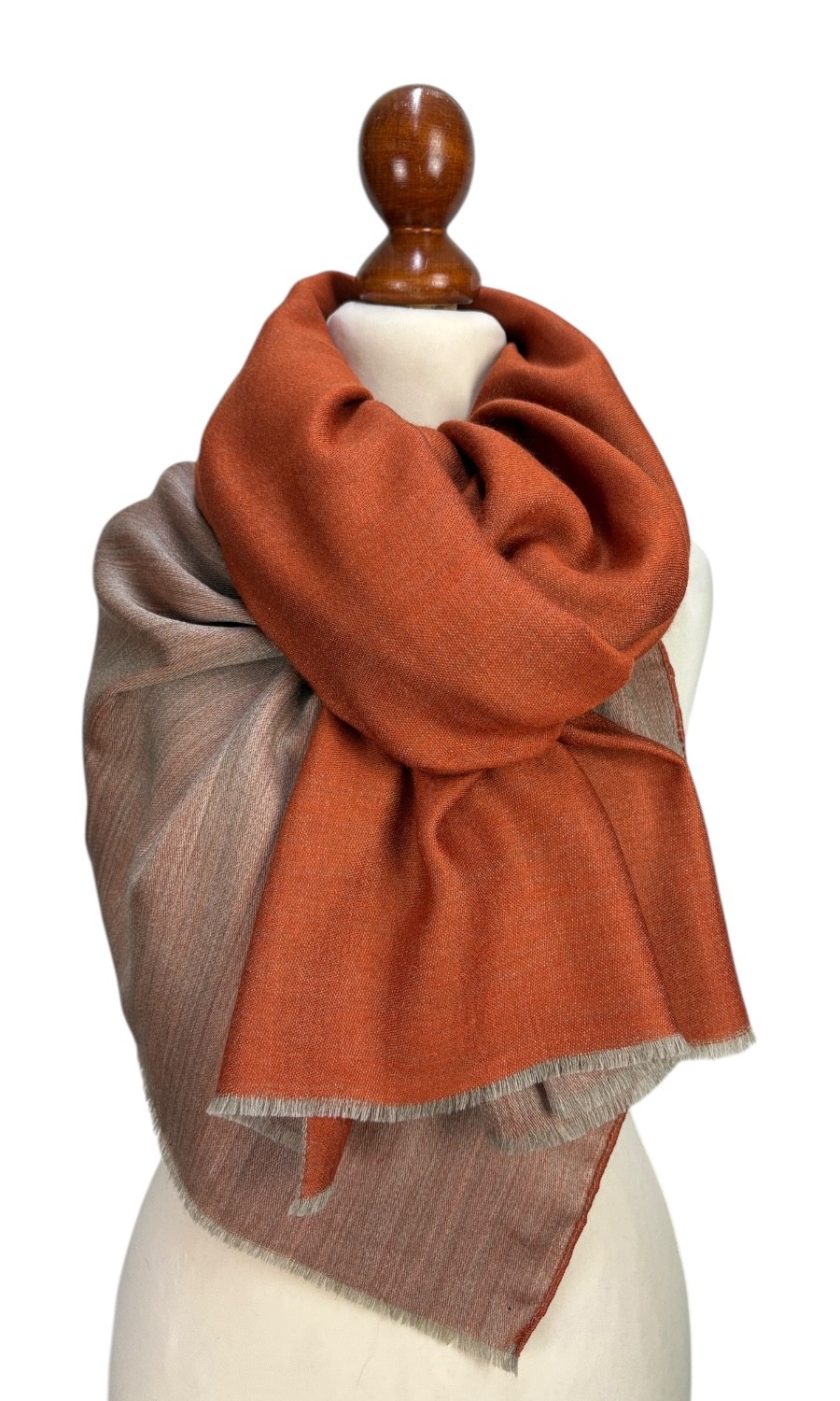 Mohini - großer zweifarbiger Wollschal