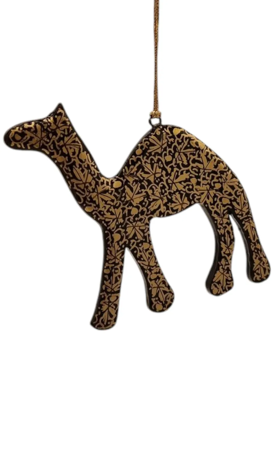 Handbemalte Kamel-Anhänger aus Holz 