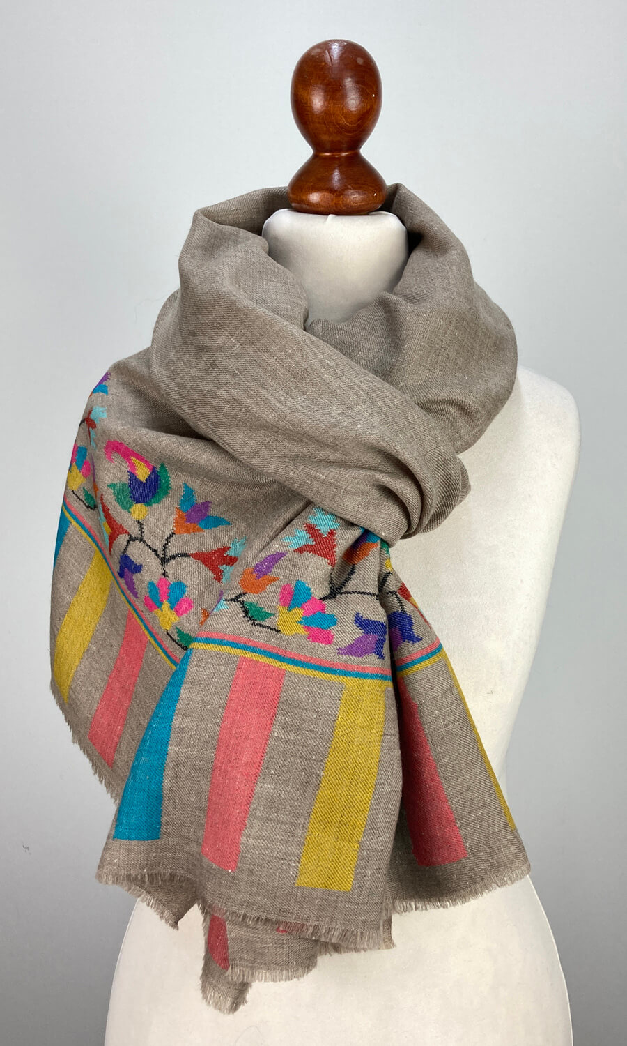 Großer Kani Pashmina Schal gemustert - Mohini - Damen Schal
