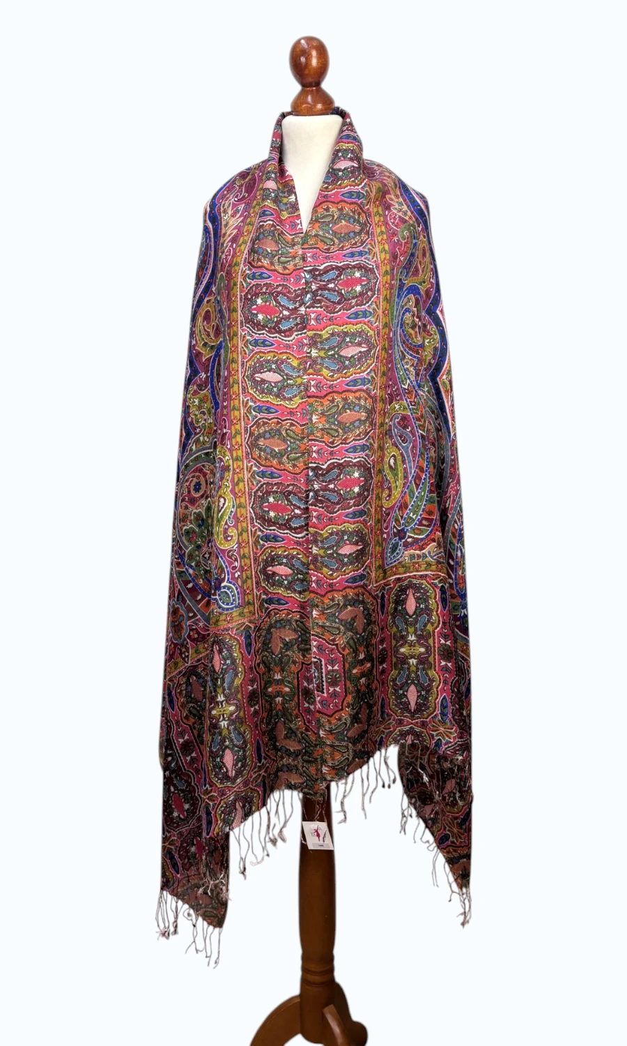 Großer Paisley-Seidenschal für Damen – Mohini