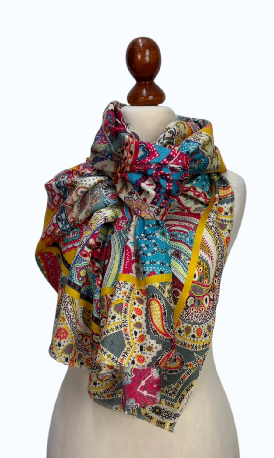 Mohini - großer Schal aus reiner Seide