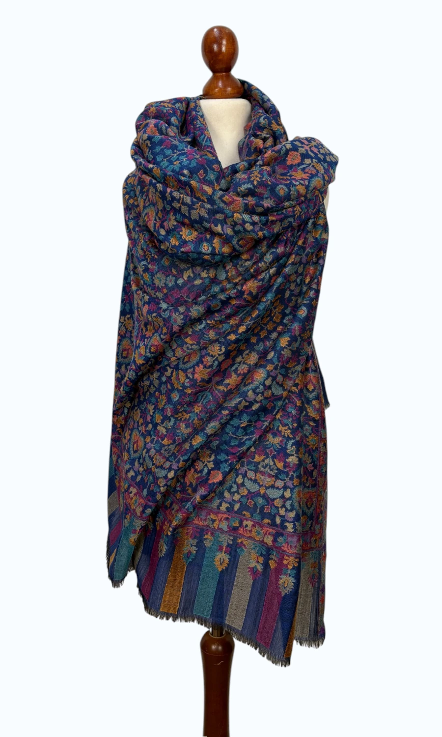 Mohini - großer Schal aus feiner Wolle und Lyocell