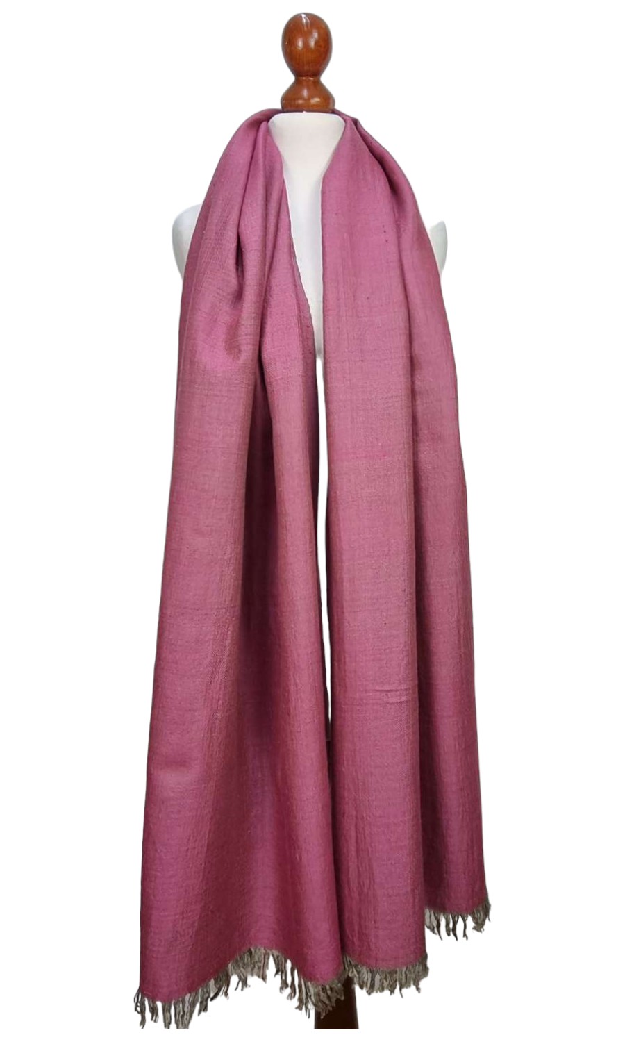 Großer zweifarbiger Schal aus Pashminawolle - Mohini