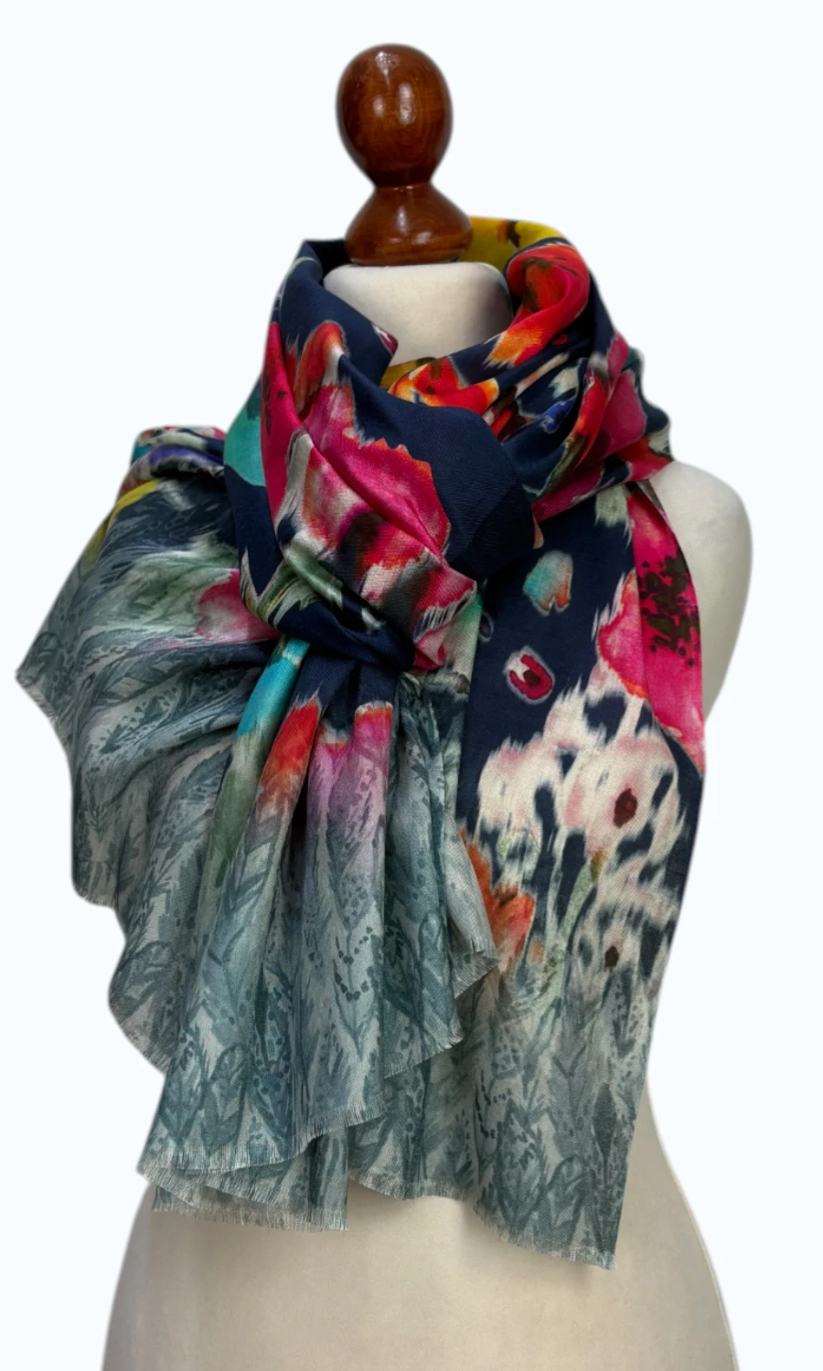 Mohini - großer Schal aus reiner Seide