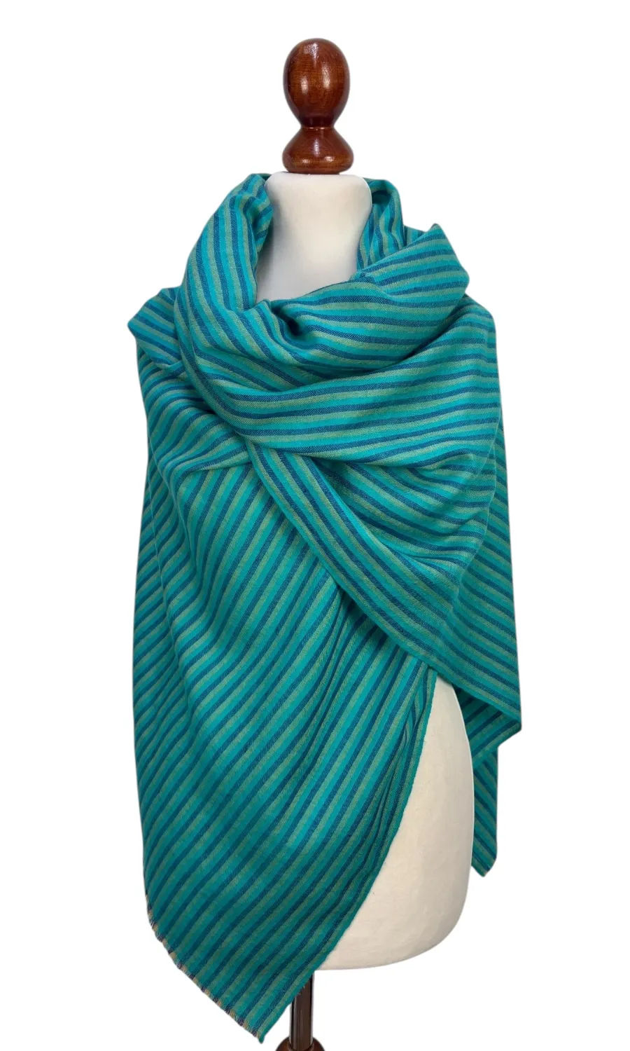 Handgewebter großer Schal aus Pashminawolle - Mohini