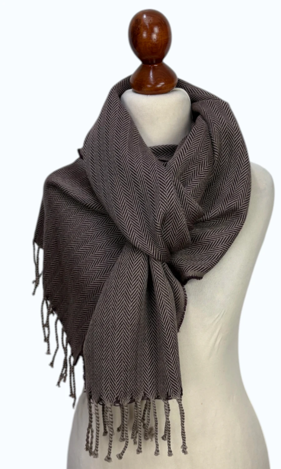 Mohini  - Schmaler Schal aus Merinowolle