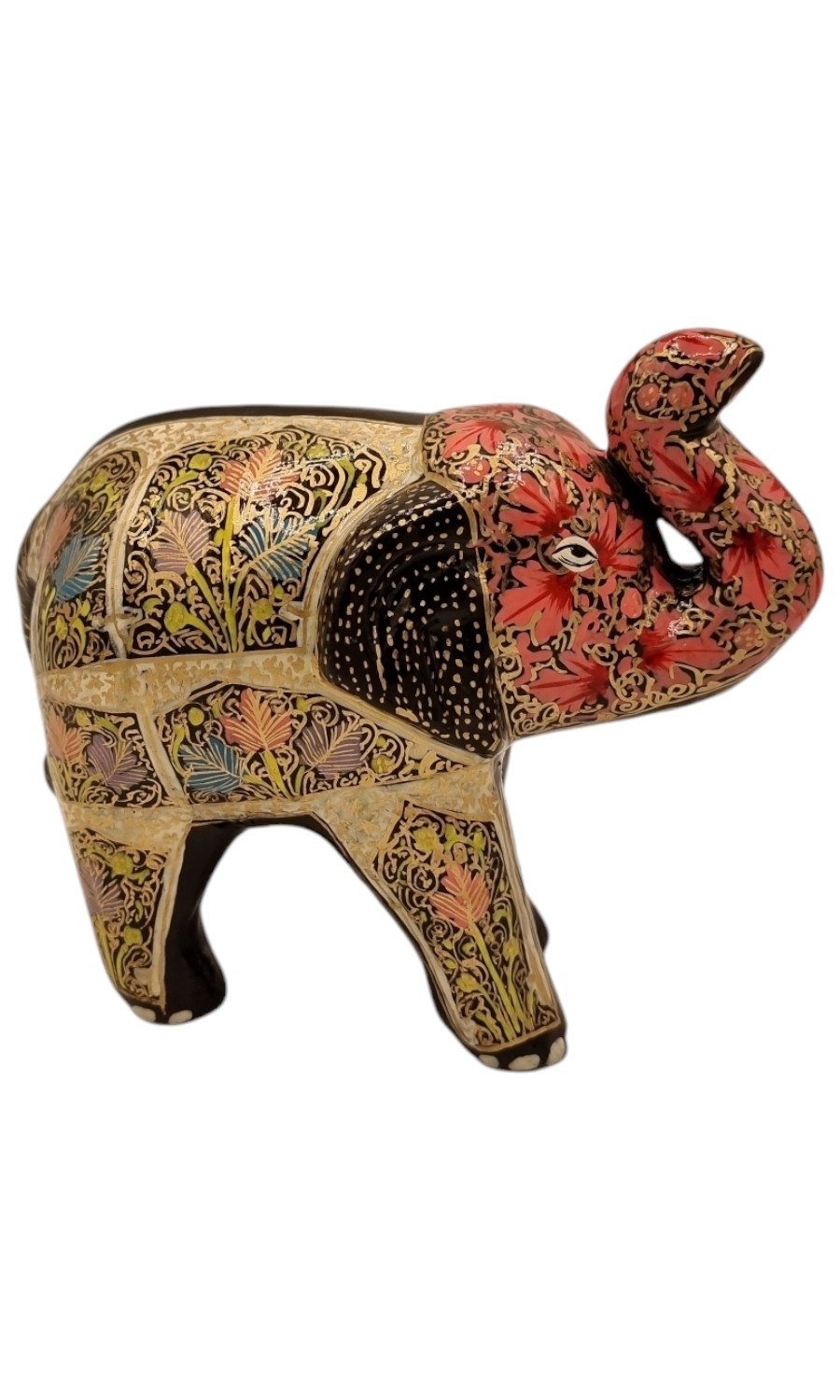 handbemalter Elefant aus Papiermaché