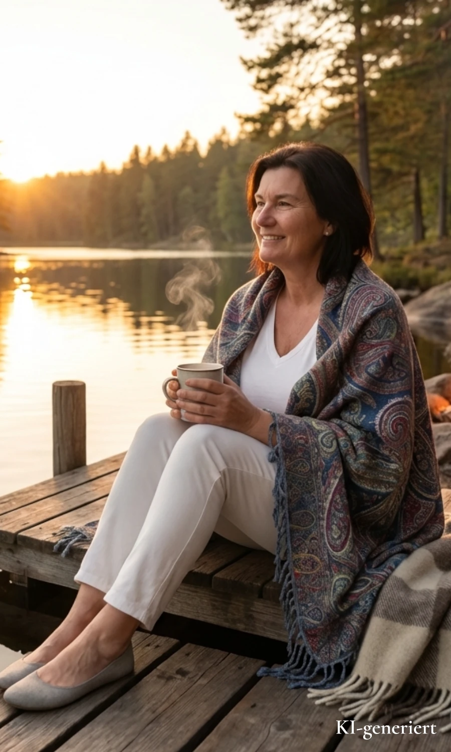 Mohini - Cape aus Merinowolle