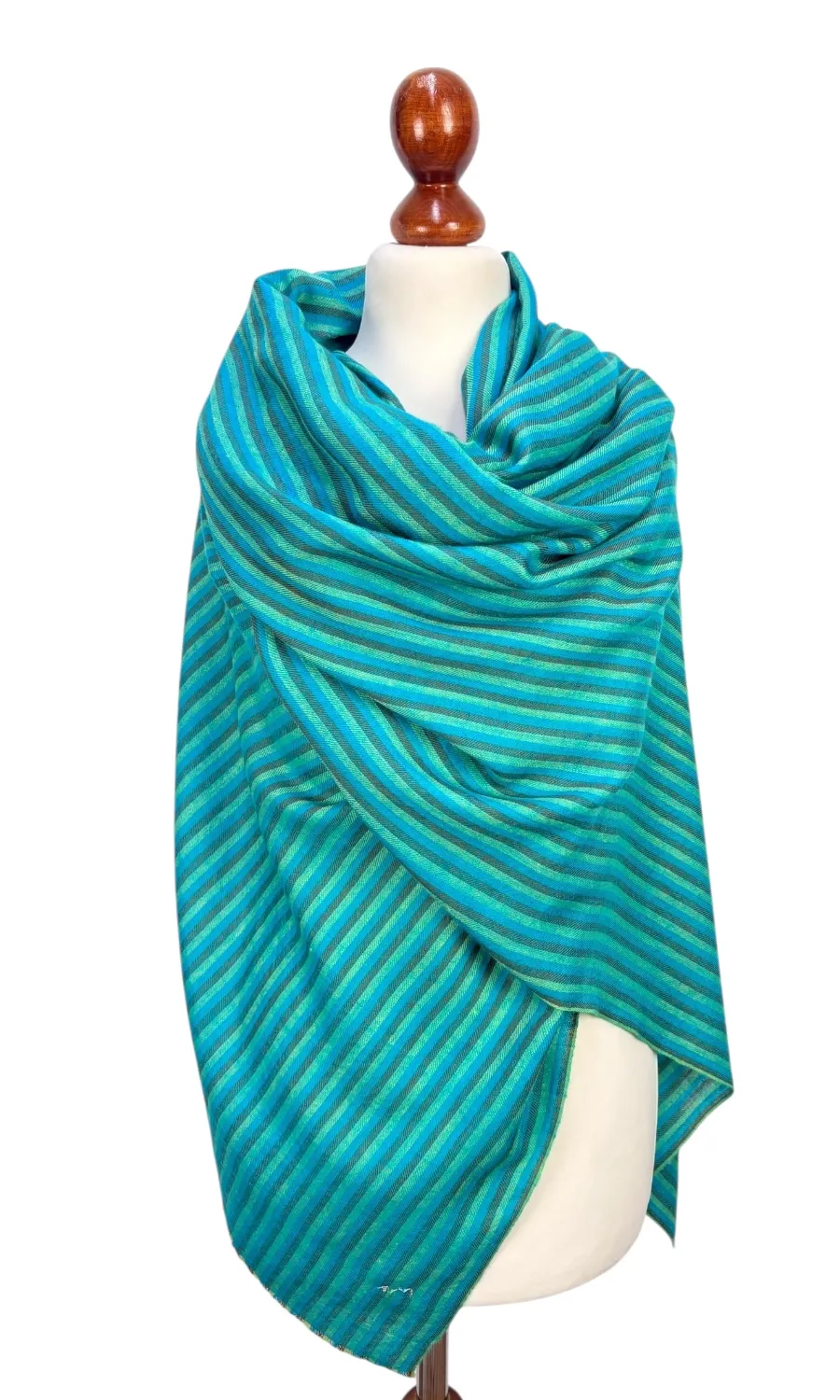Handgewebter großer Schal aus Pashminawolle - Mohini