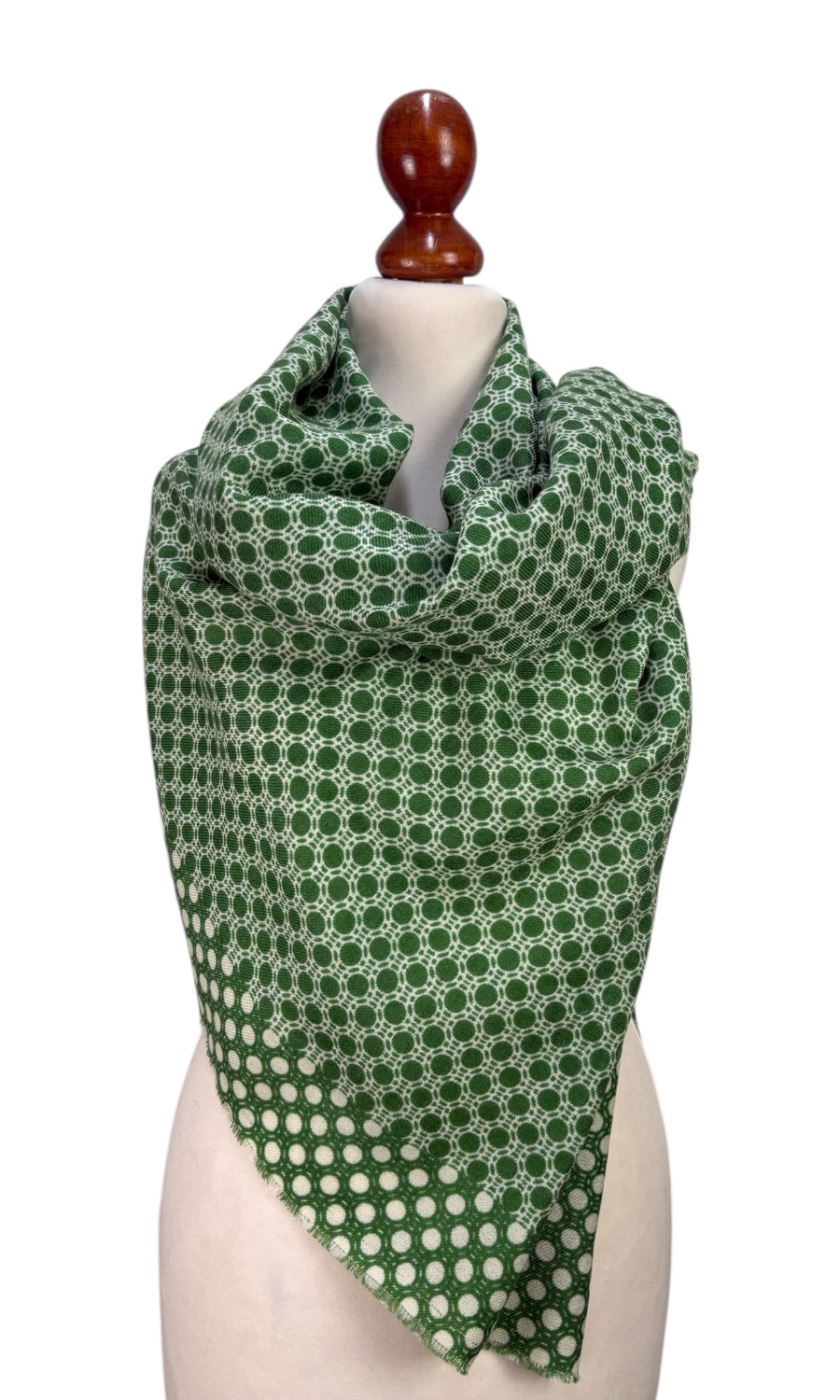 Mohini - großer gemusterter Schal aus Merinowolle