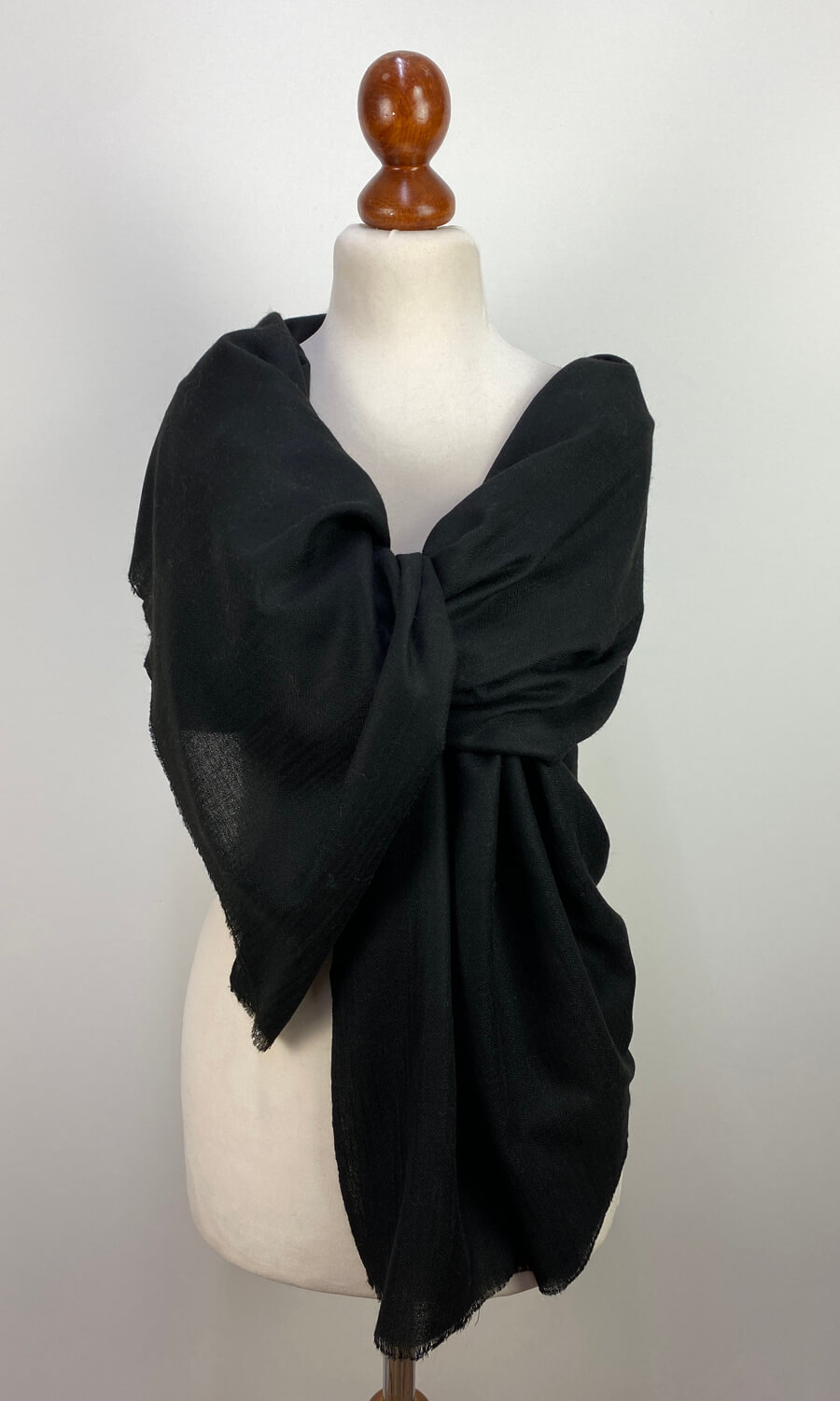 einfarbige Pashmina Stola handgewebt