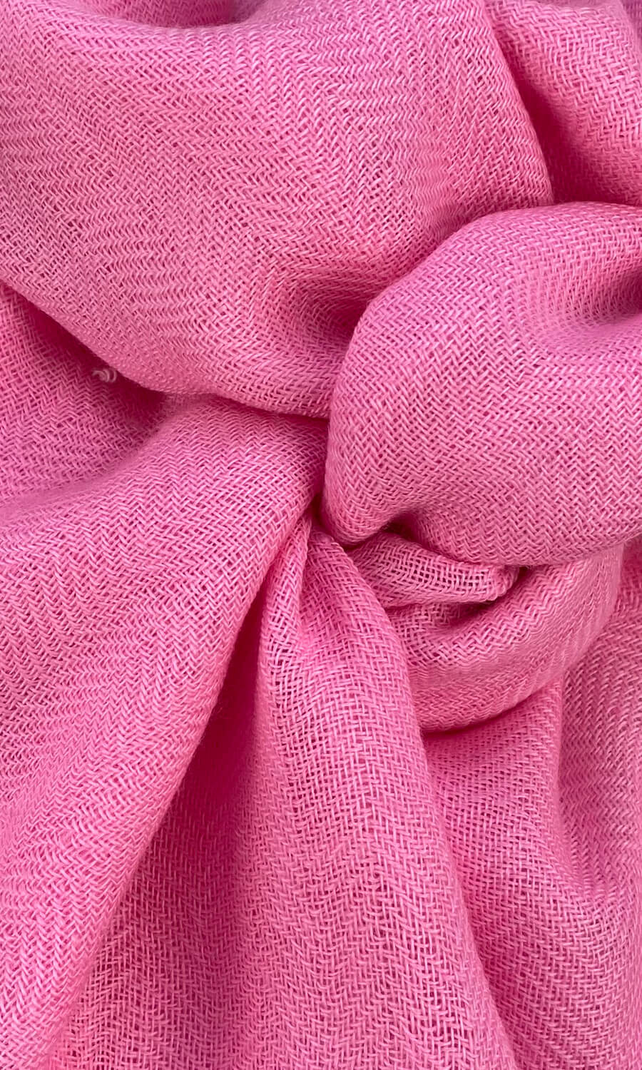schmaler Kaschmirschal helles pink