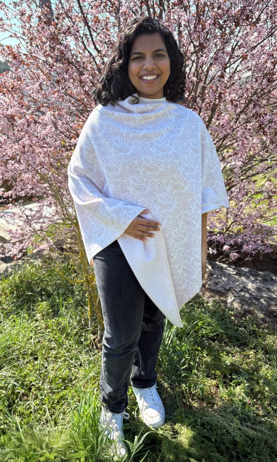  Angebot Mohini - Wohlfühlponcho aus weichem Lambswool-Jersey 