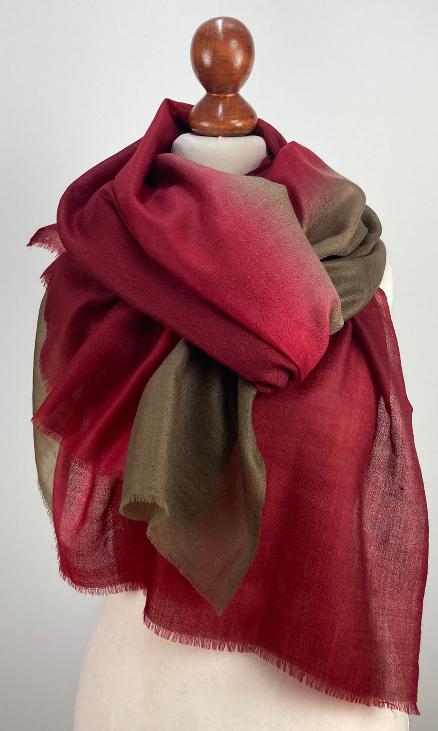 Handgewebter großer Schal aus Pashminawolle - Mohini