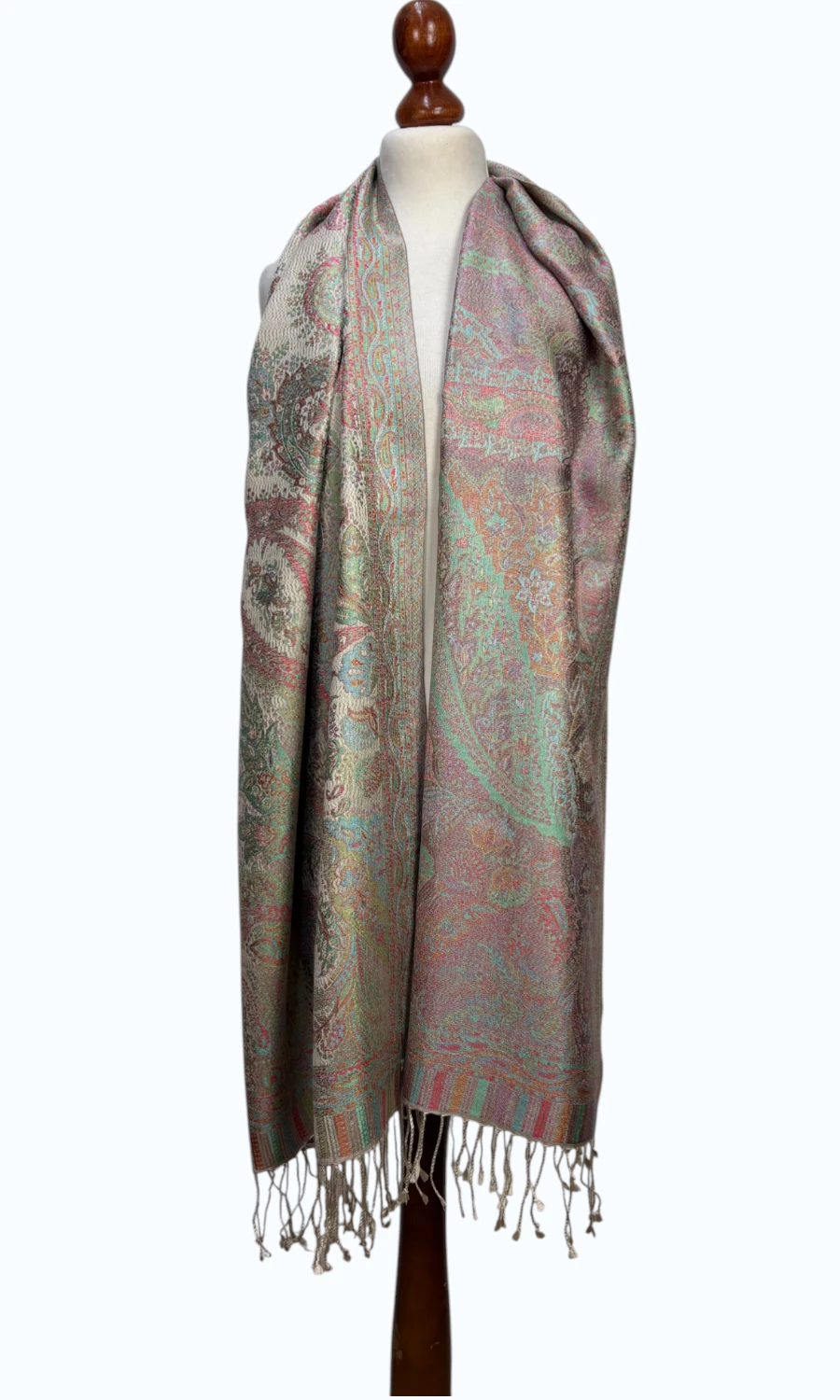 Großer Paisley Seidenschal - Mohini - Damen Schal aus reiner Seide