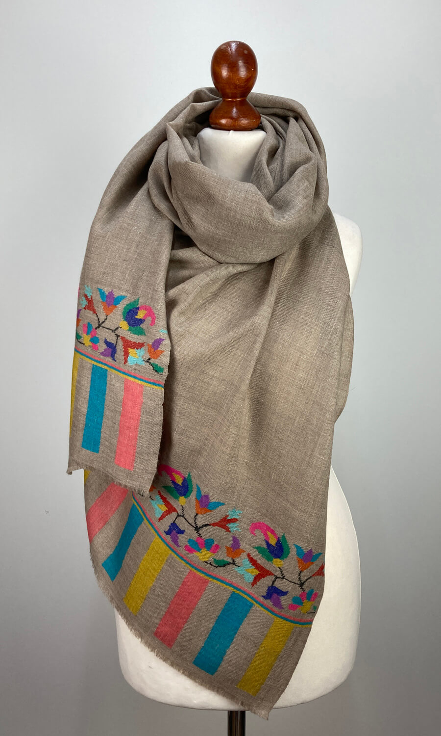Großer Kani Pashmina Schal gemustert - Mohini - Damen Schal