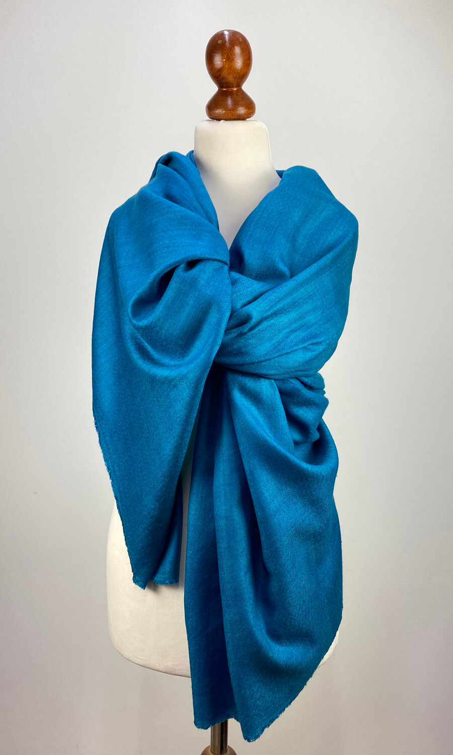 "Lady Sea" - handgewebtes Pashmina Plaid      
