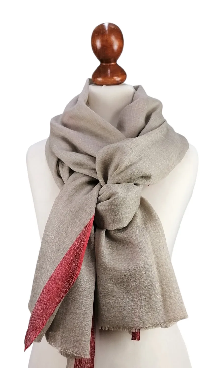 Mohini - großer Kaschmirschal mit Streifen