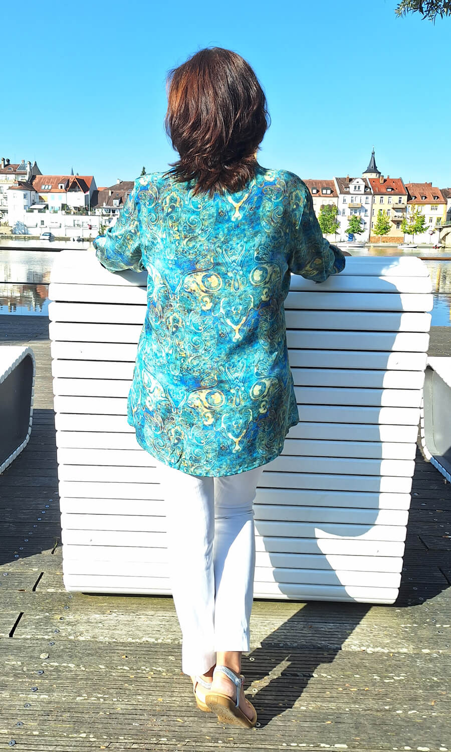 Lana  - Damenbluse aus edler Seide  