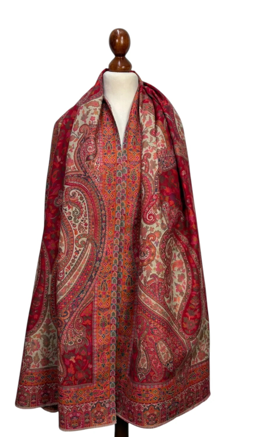 Mohini - handgefertigter großer Schal in edlem Materialmix