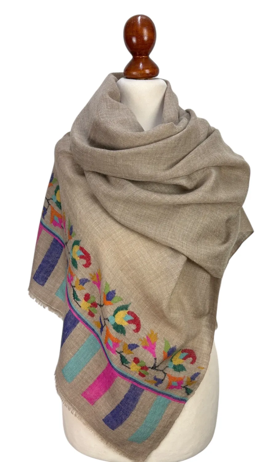 Großer Kani Pashmina Schal gemustert - Mohini - Damen Schal