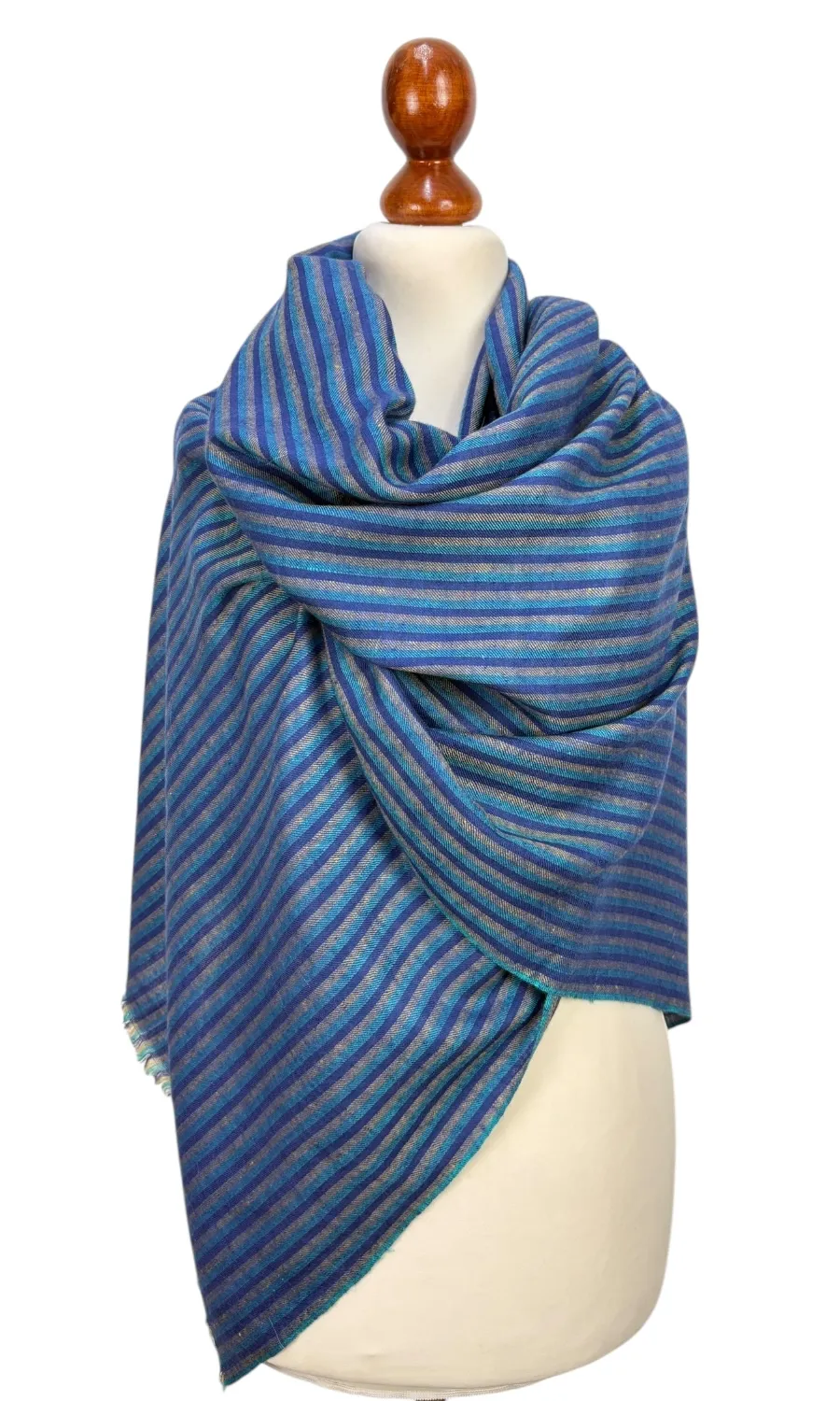 Handgewebter großer Schal aus Pashminawolle - Mohini