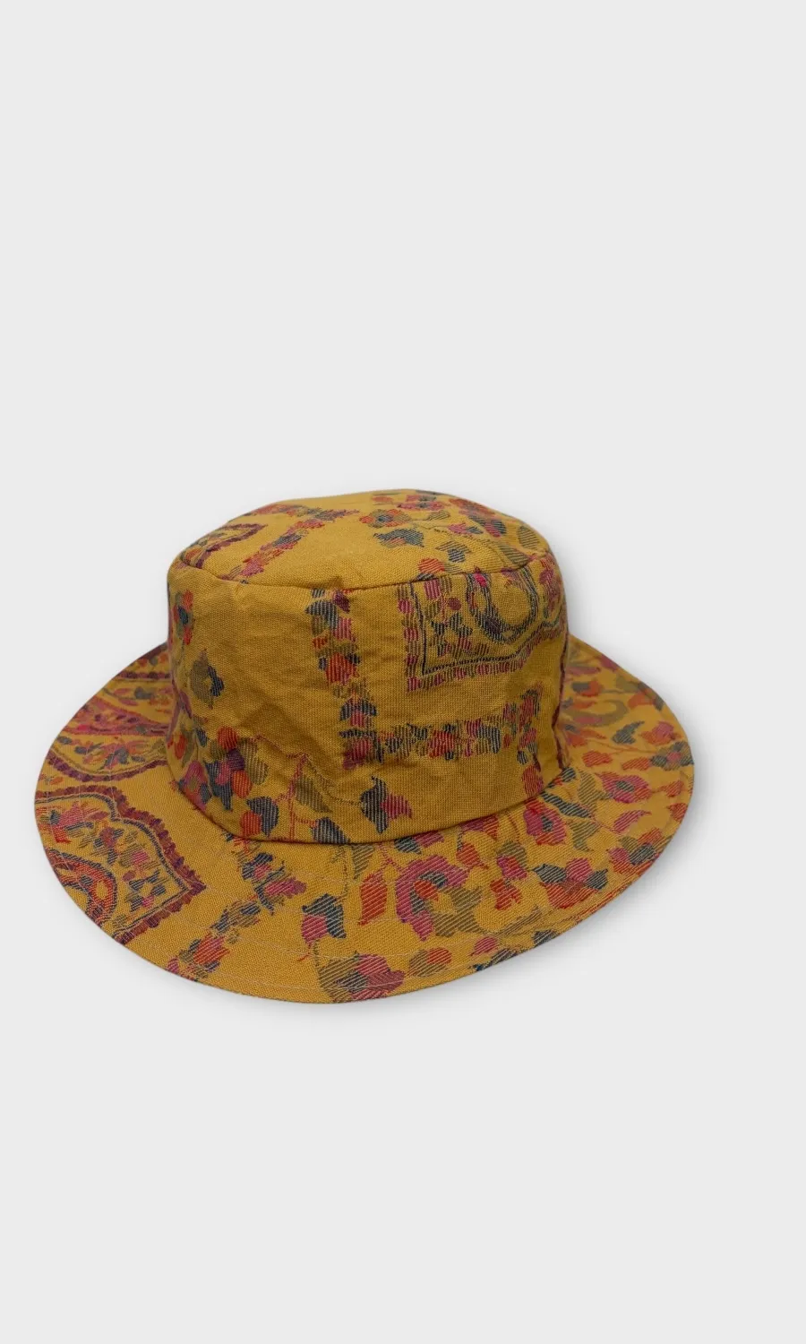 Mohini - handgefertigter Wendehut  aus Kaschmirwolle & Leinen  