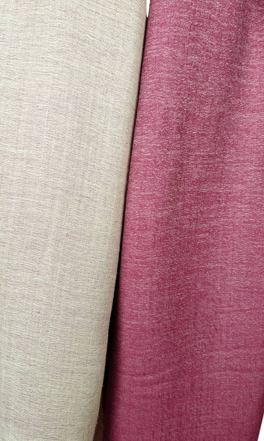 Großer zweifarbiger Wollschal - Mohini - Elegante Damen Stola