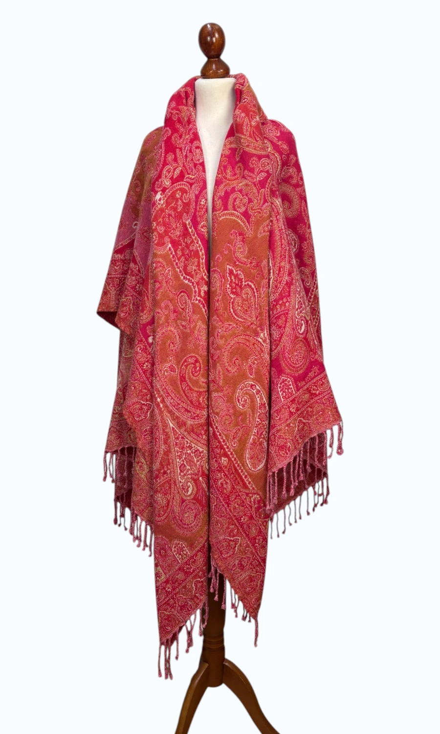 Cape aus Merinowolle - Mohini - Elegantes Damen Poncho Cape