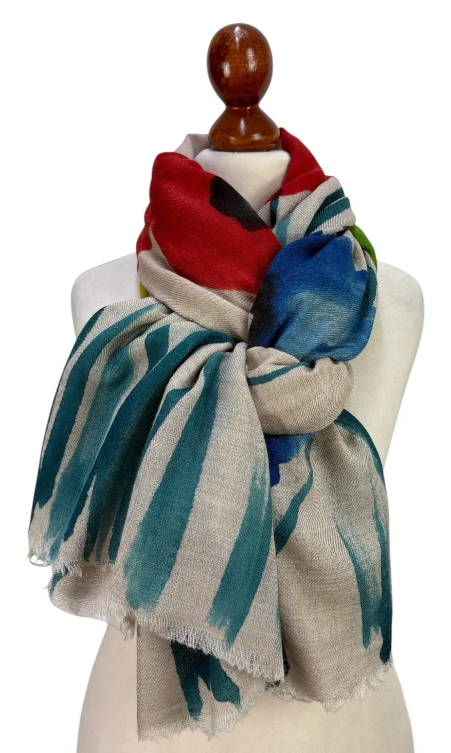 Mohini - wunderschönes Plaid aus Merinowolle