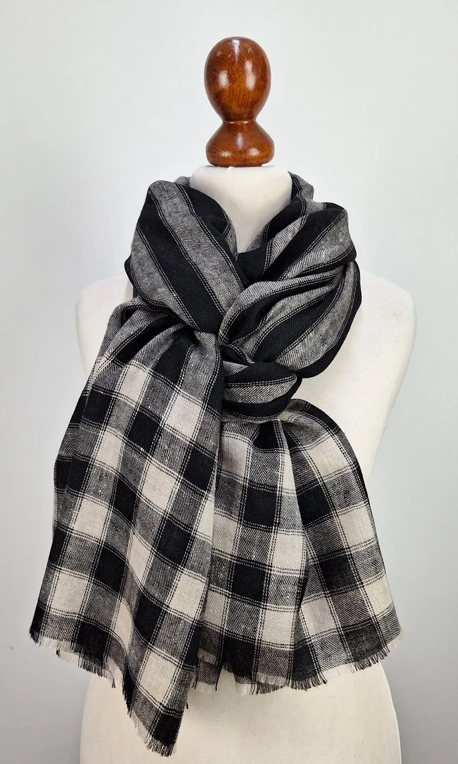 Mohini - großer handgewebter Schal aus Pashminawolle