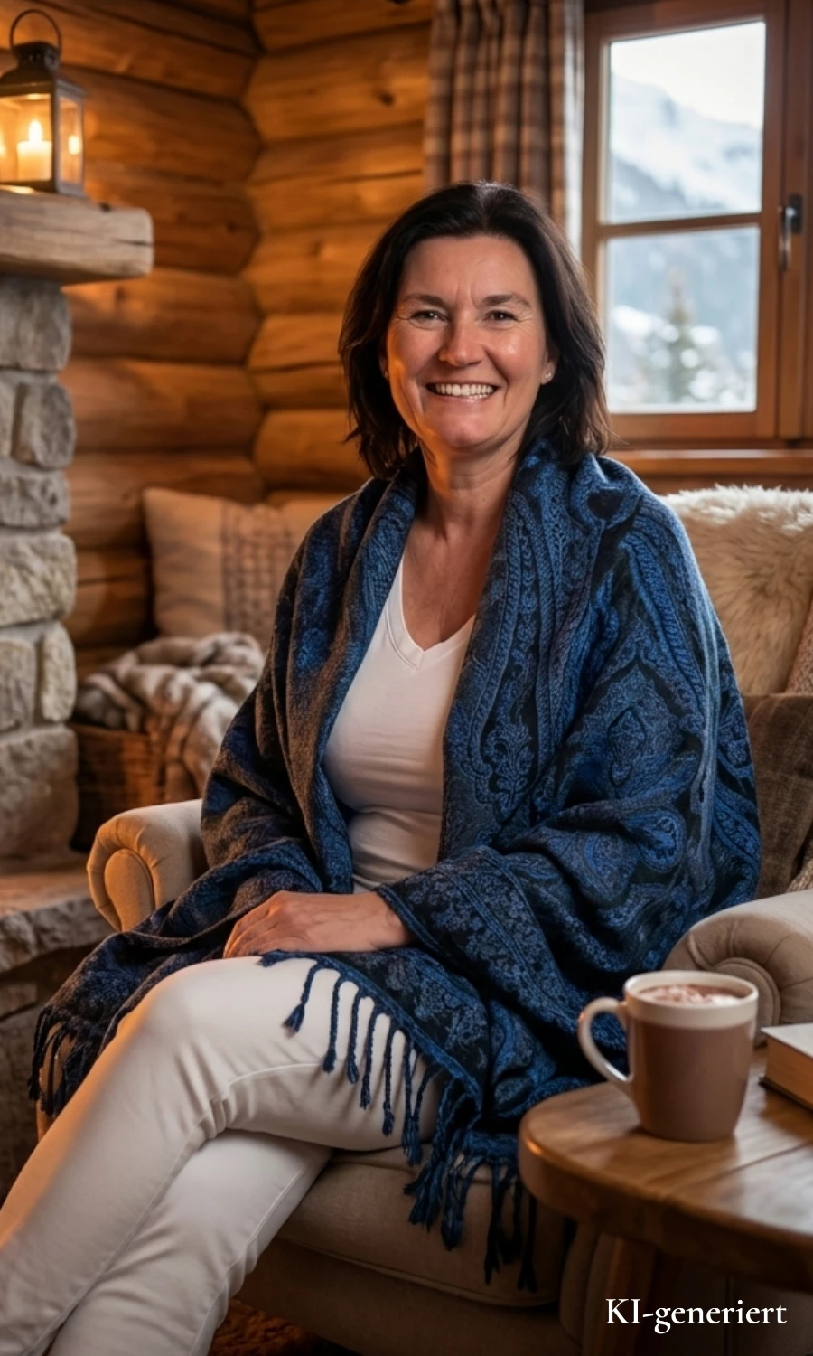 Mohini - Cape aus Merinowolle