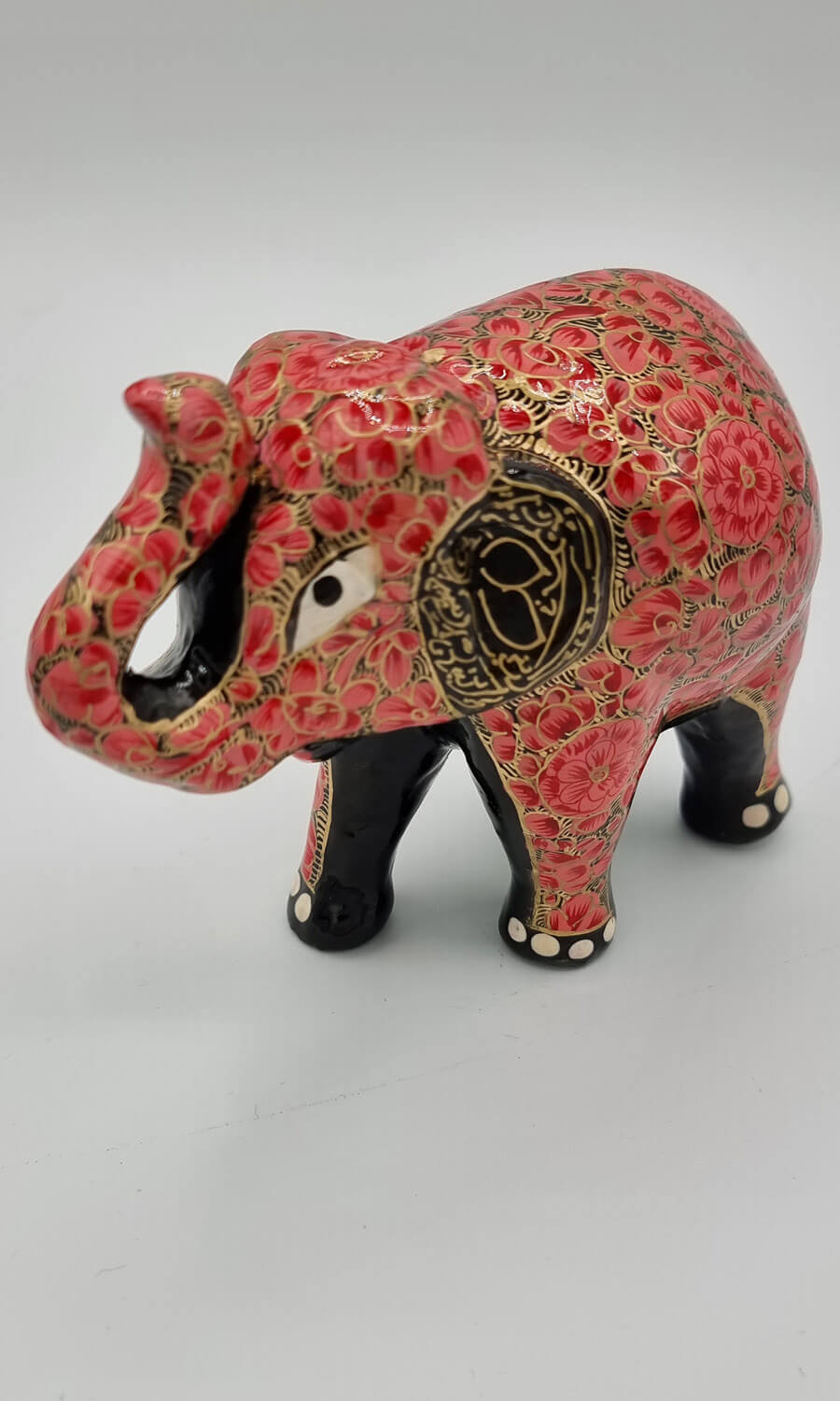 handbemalter Elefant aus Papermaché klein