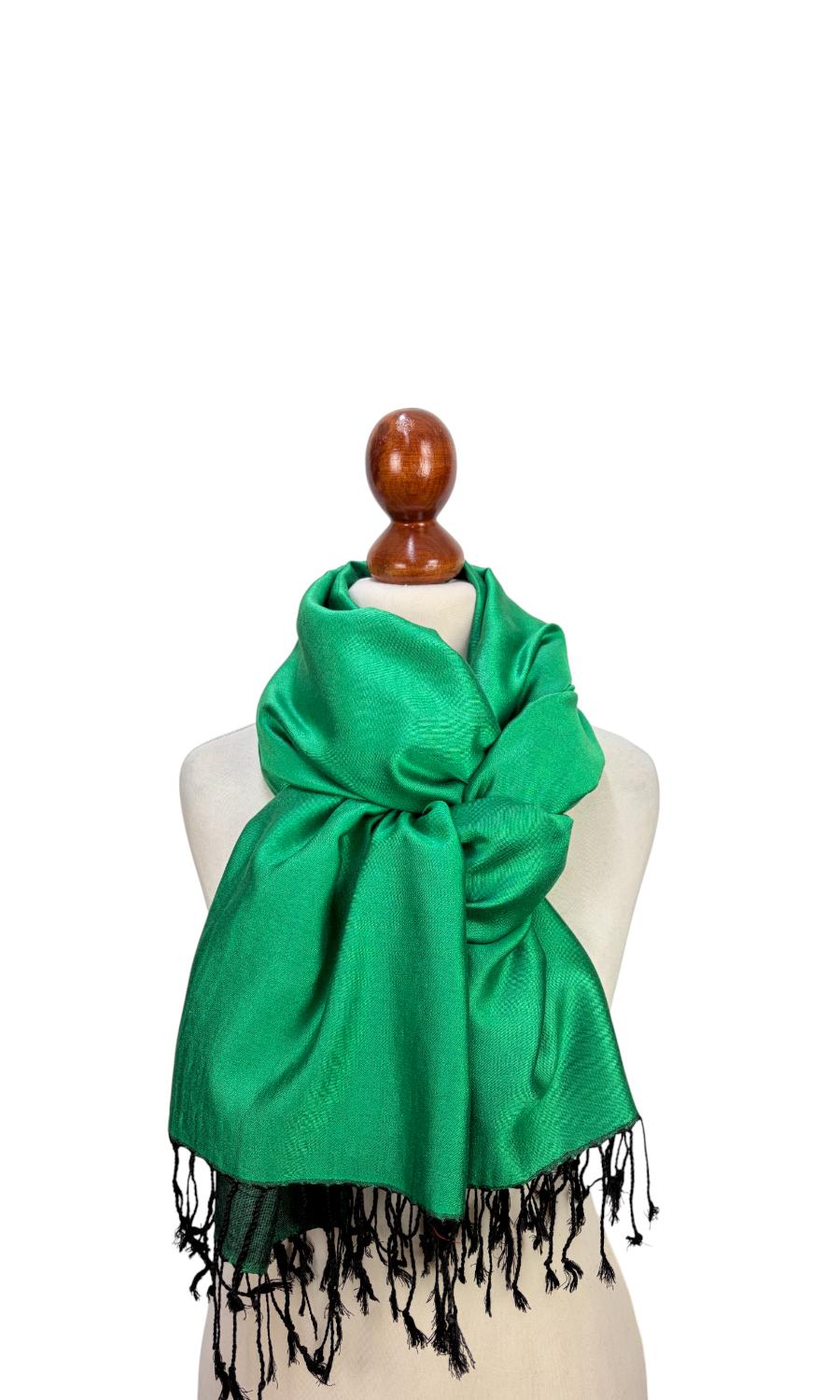 Mohini - großer zweifarbiger Schal aus reiner Seide