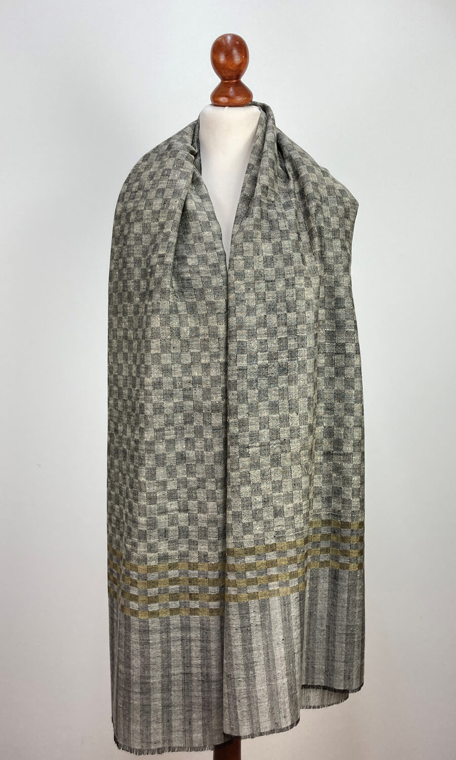 Mohini - großer handgewebter Schal aus Pashminawolle