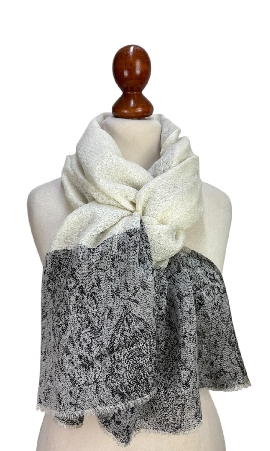 Großer Wollschal aus feiner Wolle - Mohini - Elegante Damen Stola