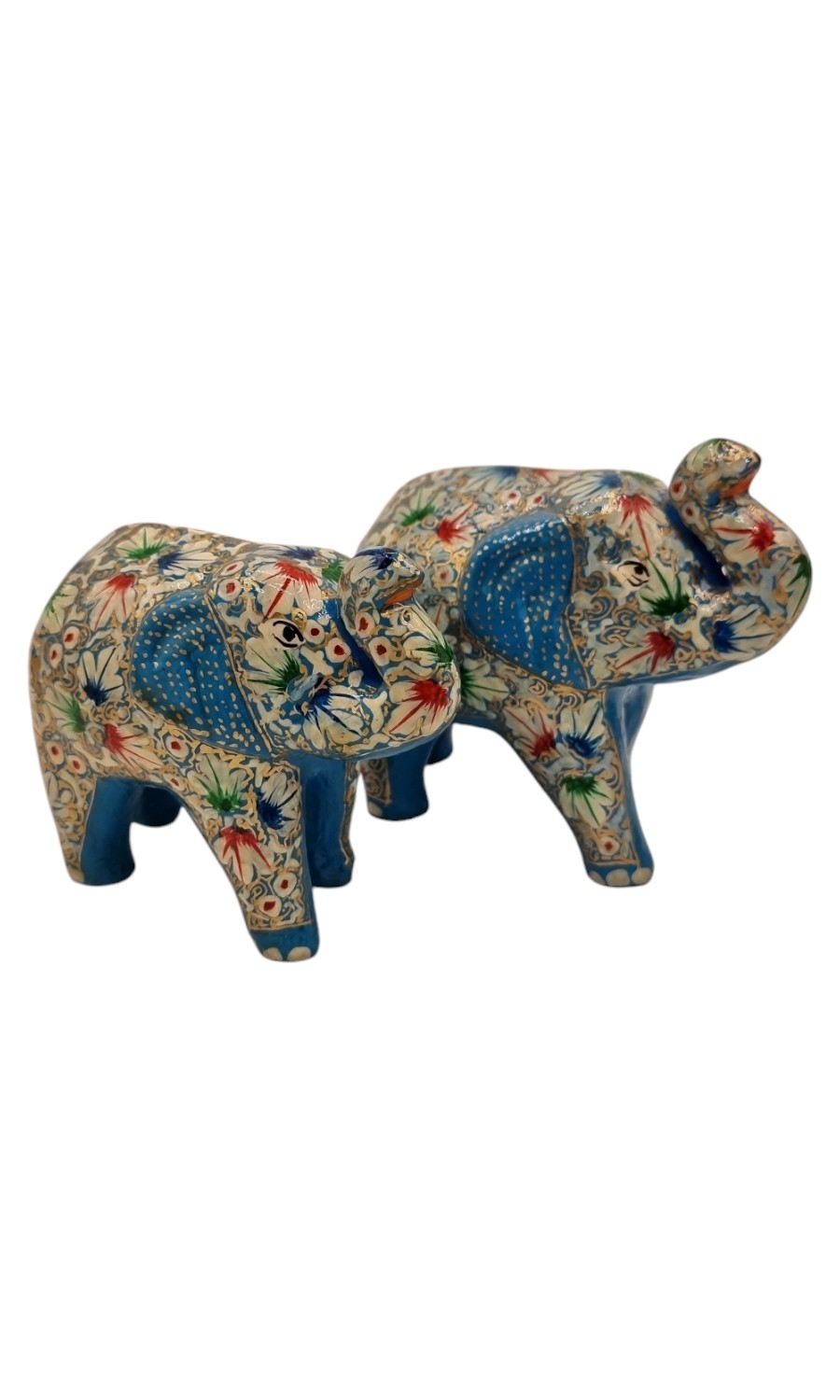 handbemalter Elefant aus Papiermaché  