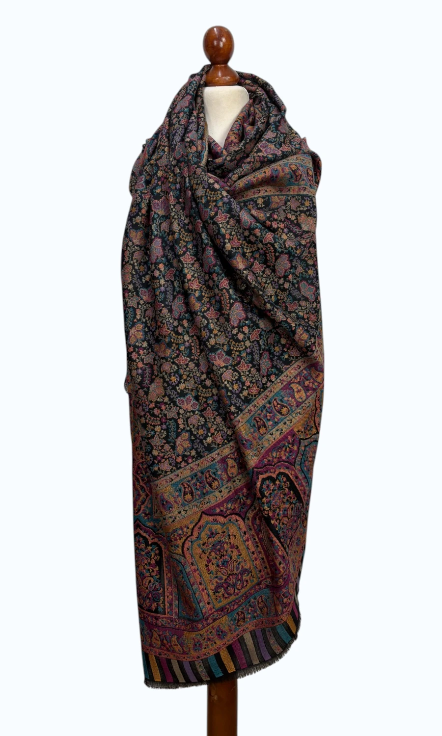 Mohini - großer Schal aus feiner Wolle und Lyocell