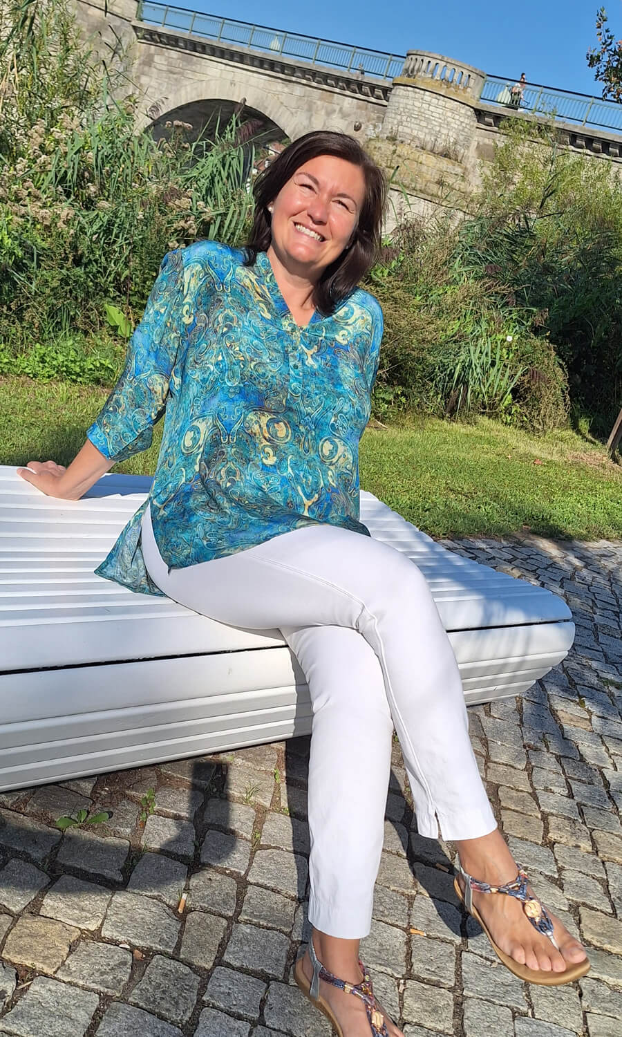 Lana  - Damenbluse aus edler Seide  