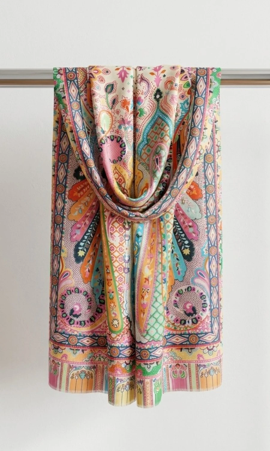 Großer Premium Paisley Baumwollschal - Mohini - Damen Schal