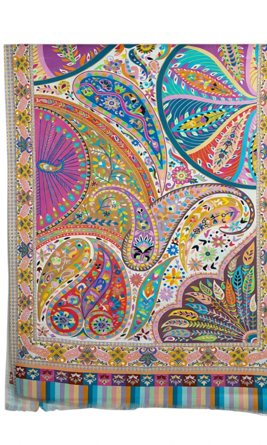 Großer Premium Paisley Baumwollschal - Mohini - Damen Schal