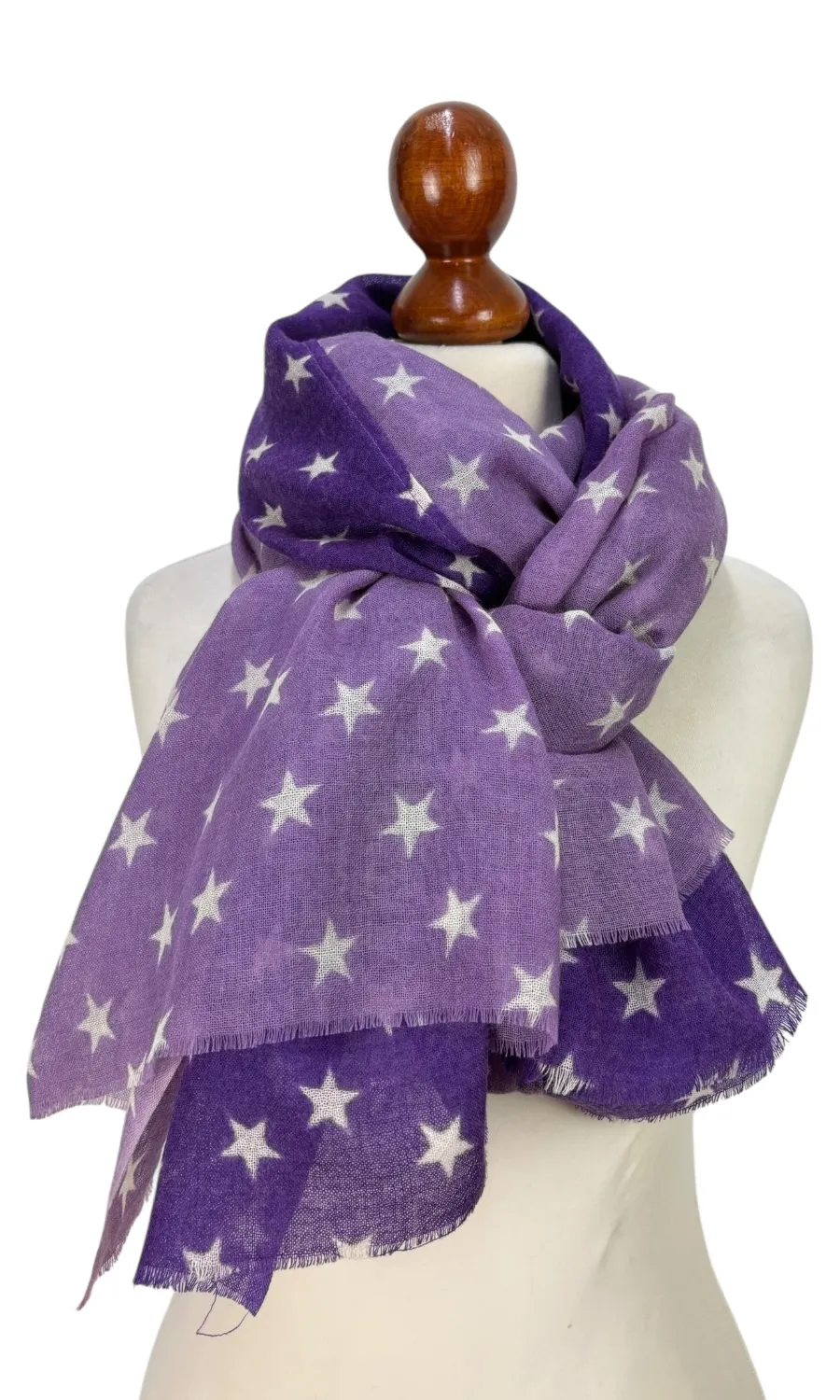 Mohini - plaid aus Kaschmirwolle mit Sternenmuster