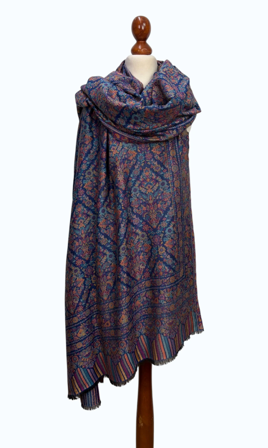 Mohini - großer Schal aus feiner Wolle und Lyocell