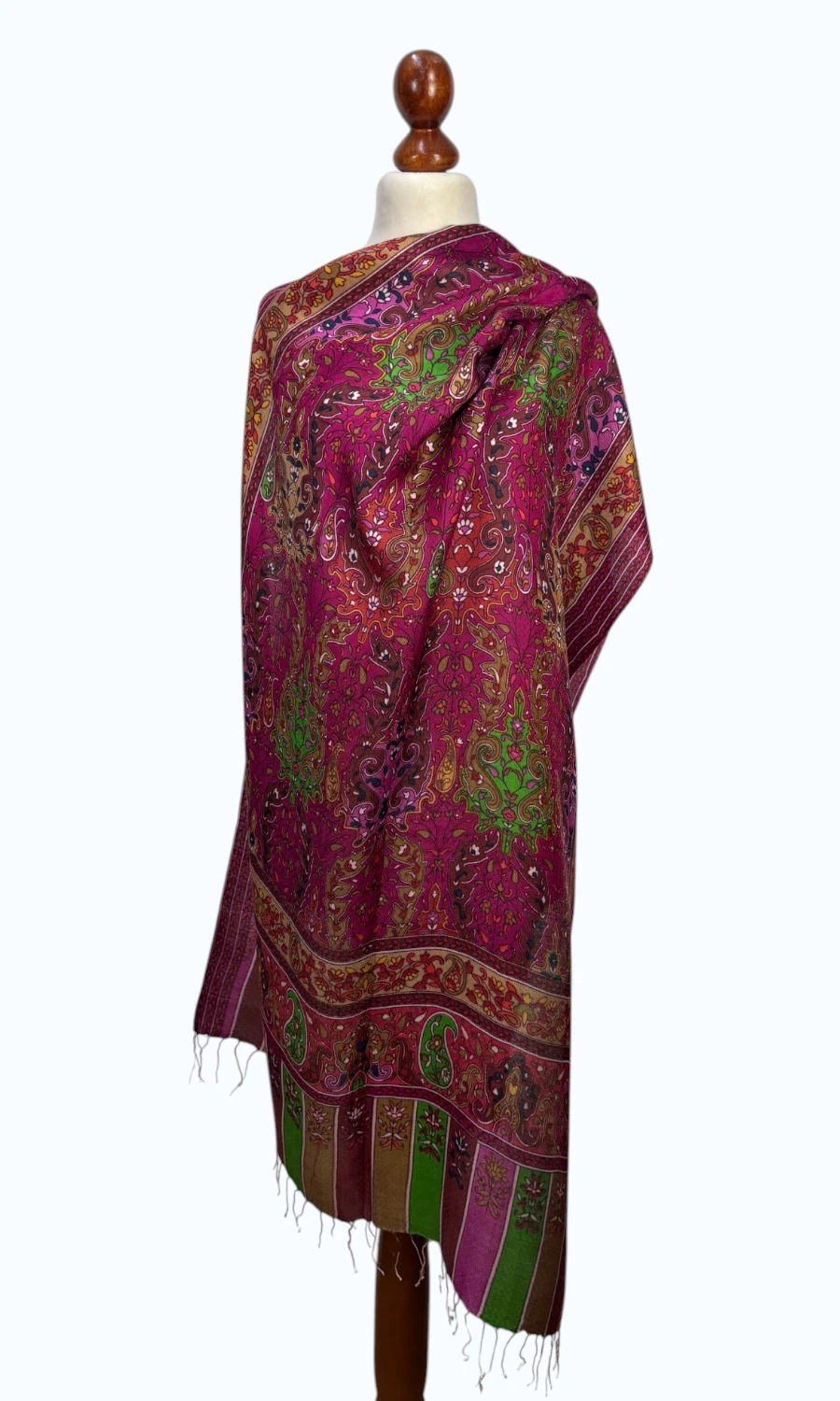 Großer Paisley-Seidenschal für Damen – Mohini