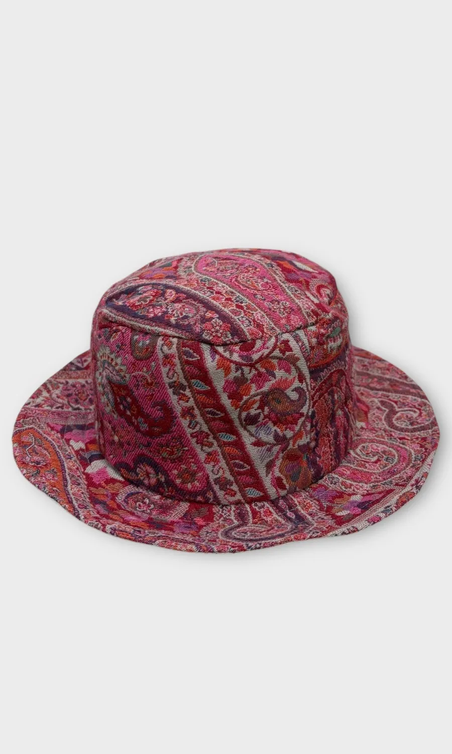 Mohini - handgefertigter Wendehut  aus Kaschmirwolle & Leinen