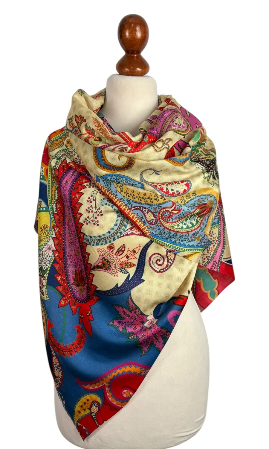 Mohini - großer Schal aus reiner Seide  