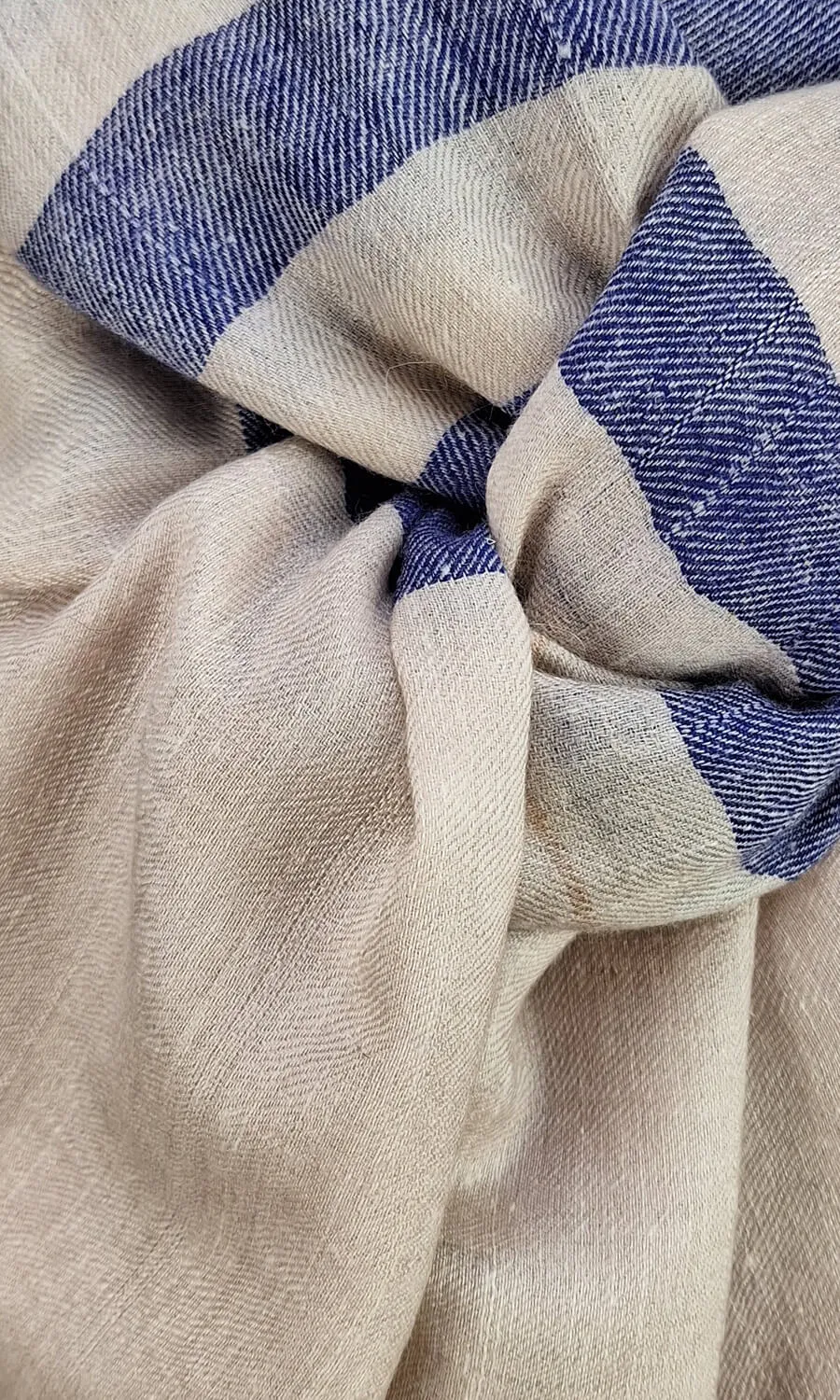 Handgewebter großer Schal aus Pashminawolle - Mohini